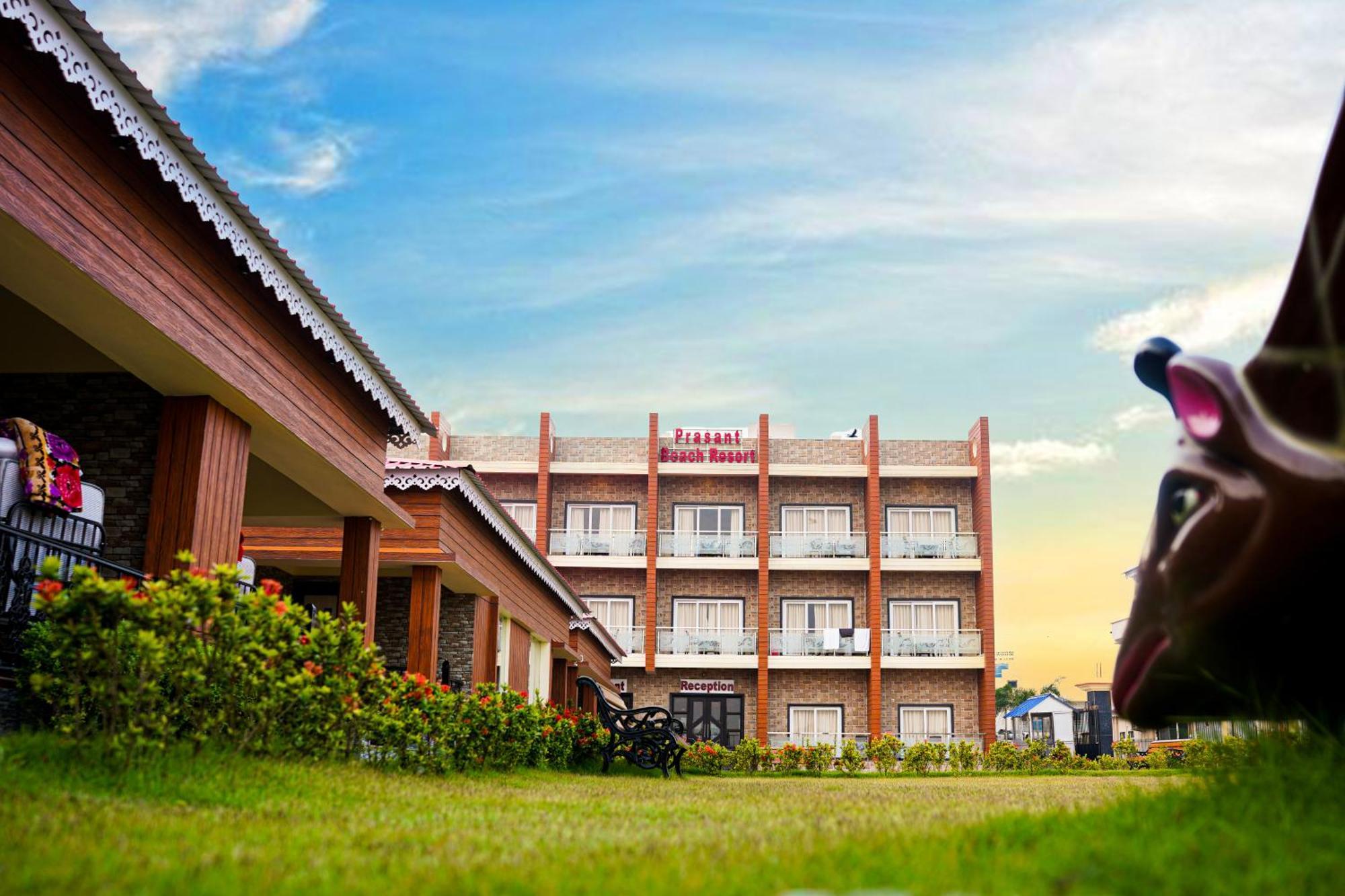 Prasant On Beach Resort !! Lift - Wifi -Restaurant-Parking Facilities-Newly Decorated Room !! Mandarmani Exterior foto